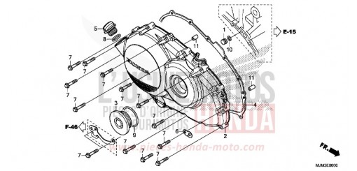 PANNEAU CARTER-MOTEUR D. VFR800FH de 2017